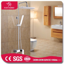 Contemporary brass polished chrome bath shower mixer